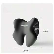 Almohada de soporte para la cabeza de silla de oficina de espuma viscoelástica para sillas de computadora, reposacabezas ajustable, almohada para siesta para dormir y trabajar, extraíble - Negro - Ver 6