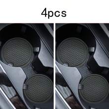 Universal Anti-Slip Cup Holder Coaster With Embedded Decorative Accessories, Car Interior Accessories - Multicolor - View 13