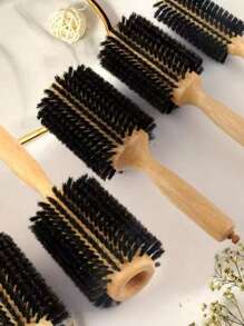 1 件木制卷发刷，天然野猪鬃毛，沙龙发型刷，用于丰盈、卷发、吹干、波浪发型，适合家庭和专业使用，返校、旅行度假必需品、女士发饰、刷子、发刷、边缘刷、刷头发、发梳、梳头发、顺发刷、球刷、迷你发刷、发刷套装、木梳、发刷、刷子、梳子、光滑后刷、发刷、边缘刷、刷头发、发梳、发刷套装、梳头发、迷你发刷、顺发刷、发刷、头发、配饰、美发产品、美发工具、美发用品、护发、卷发刷、理发师、理发师配件、美发设备、旅行必需品、旅行必需品、发型、美发