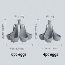 4/6 Cavity Silicone Egg Cooker, Soft High Temperature Resistant Silicone Steamer Tray, Ideal Kitchen Tool For Boiling Eggs, Family Breakfast