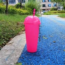 10/20 Pack Plastic Cup With Arched Lid Glitter Water Cup Reusable Plastic Cup Set In Multiple Colors- Leak-Proof, Oval Baseball Water Cup, Party Water Cup - Perfect For Christmas, Halloween, Graduation Ceremonies, June Day And Labor Day - Nhiều màu - Xem 4