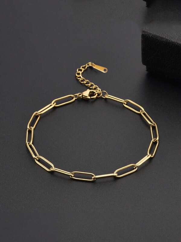 5/10-Piece Buckle Bracelet Set, Stainless Steel Adjustable Chain Bracelet With Lobster Buckle, Suitable For DIY Jewelry Making