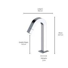 Torneira Para Banheiro Cromada Luxuosa Metal Água Fria