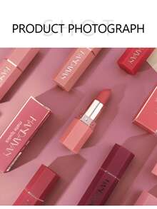 HANDAIYAN 6-Sided Matte Moisturizing Lipstick, Velvet Makeup Effect, Single Tube, Long-Lasting Color, Fashionable Luxury Lipstick, Suitable For Halloween, Christmas And Holiday Makeup, Party And Daily Makeup, Holiday Travel Essential Cosmetics, Net Weight: 3.5g, Face Painting, Cosmetics, Suitable For Women, Suitable For Winter/Spring, Ideal For Y2K Fancy Fashion, Suitable As Birthday/Valentine's Day/Mother's Day Gift, Essential For Carnival Party, Best Color Choice - 01 - 查看 8