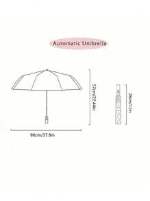 Mini Folding Automatic Umbrella Anti UV Rain Sun Umbrella Fashion Portable Windproof Light Women Men Parasol Umbrella,Casual Use, Travel, And Outdoor Activitiesumbrella Sun Protection Outdoor Shade Cute Umbrella For Campervan Girl Women Boy Man Travel Essential Folding , Safety Waterproof Lightweight Teacher Mom Father Christmas Gifts Portable Transparent Mini Pocke T For Women Men For School,Office,Household,Travel, Back To School Supplies - Multicolor - View 6