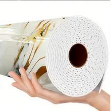 1 卷自粘大理石壁纸 - 可拆卸和可重复使用的背衬，尺寸：118.11 英寸/93.7 英寸，绿色带金色纹理 - 奢华的大理石外观，非常适合厨房、浴室、客厅装饰 - 易于安装和拆除痕迹 - 适用于 DIY 和专业项目、浴室墙面装饰、奢华外观、加厚复制品、墙面覆盖物、优雅的设计、耐用材料、装饰膜、室内使用 - 彩色 - 查看 11