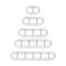 NNBILI 硅胶 USB 线缆整理器 线缆卷绕器 桌面整理夹 鼠标耳机线收纳器 - 彩色 - 查看 22