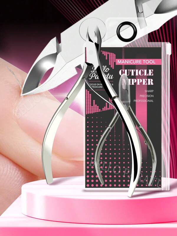 Bello Paratu 1pc Professional Cuticle Nippers Stainless Steel Cuticle Cutter Sharp Blades Double Spring Cuticle Clippers Nail Cuticle Trimmer Manicure Tool