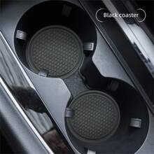 Universal Anti-Slip Cup Holder Coaster With Embedded Decorative Accessories, Car Interior Accessories - Multicolor - View 5