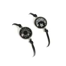 1pair Luminous Sun Moon Stars Couple's Hand Rope Best Friend Bracelet