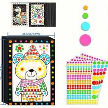 10pcs DIY Dot Painting Art Craft Kit, Suitable For Beginners, Polyester Handmade Set, Simple Dot Art Activity, Marked Jewelry Making Kit, For Educational Entertainment, Creative Birthday Gift (Random Pattern) - Multicolor - View 5
