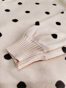 enmi bear Girls Fleece Sweater, Fashionable Knitted Warm Long Sleeve Top, Autumn/Winter - Camel - View 9