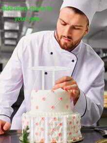 Kuchenhalter, Dessert-Tablett, Kuchenstapel-Ständer, Kuchendekoration Ständer Set, mehrstufiges Kuchentablett für Dessert-Präsentation und Obstständer, Geburtstags-Feiertags-Party Tisch DIY Kuchendekoration, Zuhause Partys und Sortierung Deko, Dessert-Präsentation, Familien-Geburtstags-Party Deko Lebensmittel-Tablett