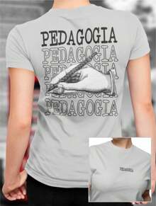 Babylook Pedagogy Women's T-Shirt Pedagogy Course Teacher Short Sleeve Round Neck 100% Cotton Various Colors Ready For Delivery