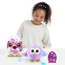 ZURU Pets Alive Chirping Bird, Talking Electronic Pet, Giant Surprise Egg, Stickers, Comb, Fluffy Slime, Bird Plush Doll For Girls, Mystery Surprise Egg, 1 Pack - Multicolor (Random Style) - View 7