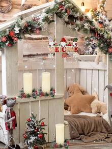 1/3PCS Wooden Christmas Plaque Hanging Doorplate For Christmas Wedding Party Wall Home Decoration Christmas Decorations Room Decor Winter Christmas Decorations Home Christmas Gifts Christmas Decor