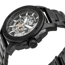 Relógio Fossil Masculino de Quartzo, Aço Inoxidável, Três Ponteiros, Caixa de Aço Inoxidável/Espelho Resistente a Arranhões, Resistente à Água até 50m, Relógio para Homens