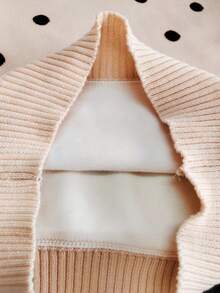 enmi bear Girls Fleece Sweater, Fashionable Knitted Warm Long Sleeve Top, Autumn/Winter - Camel - View 10