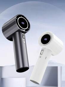 Stay Cool On-The-Go: Small Handheld USB Rechargeable Fan - Portable & Charging For Students & Office Desk Portable Fan Cute Handheld Fan Battery Operated Lightweight Small Personal Fan For Stylish Girl Kids Women Men Outdoor Travel Camping Handheld Fan Portable Fan, 5-Speed Fan, LED Display Screen, Personal Mini Travel Fan With Backup Power Supply, USB Foldable Female Electric Fan