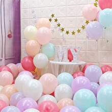 108个黄色、蓝色、紫色、粉色和绿色乳胶气球，适用于新娘送礼会、周年纪念、毕业典礼、嘉年华、婴儿派对、性别揭晓派对、婚礼、生日、房间派对装饰，适合男孩、女孩、儿童、婴儿。 - 彩色 - 查看 7