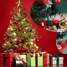 12 PIEZAS Bolas de Navidad multicolor rojo, naranja, dorado, plateado de 6cm, bolas decorativas para árbol de Navidad, colgantes para árbol de Navidad con acabado electrolítico, decoraciones navideñas para fiesta y árbol de Navidad - Multicolor - Ver 9