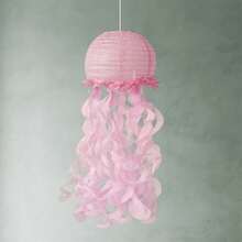 Hanging Jellyfish Paper Lanterns Under The Sea Decorations For Birthday Baby Shower Ocean Themed Party Supplies - 粉色 - 查看 5