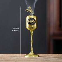1 pièce Brûle-encens lanterne du palais de la gloire montante, brûle-encens à cerf propice, aromathérapie, petit support pour bobine d'encens de santal, décoration pour maison/bureau/salle de thé - Multicolore - Voir 23