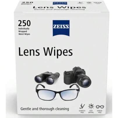 ZEISS Lens Wipes Pack Of 250 Individuly Wrapped Wipes