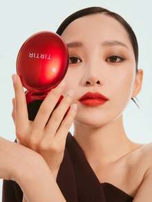 TIRTIR Mask Fit 紅色氣墊粉底液 全遮瑕、輕盈貼膚、緞面光澤妝感，韓系 BB 粉底，可疊加高遮瑕霧面粉底，輕盈遮瑕持久半霧面純素 18g - 22W柔米白 - 查看 5