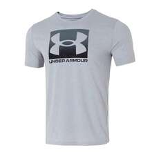 Under Armour Herren Kurzarm T-Shirt, UA M BOXED SPORTS UPDATED SS, Lässiges Crew Neck einfaches tägliches Sport Halbarm Top, 1386793-011 - Grau - Übersicht 1