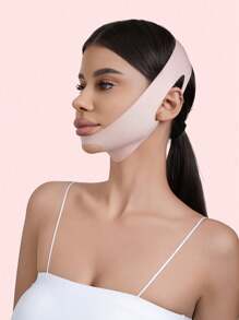 1pc Pink Thin Elastic Women's Face Sleeping Face Mask Strap, Suitable For Everyday Wear