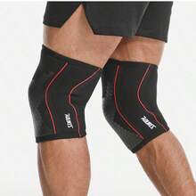 7毫米潜水料加压护膝硅胶防滑保护举重护膝深蹲健身力量训练专用现货 - 彩色 - 查看 3