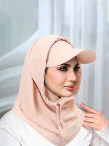 قبعة مسلمة بطبعة زهرية أنيقة، طربوش، قبعة بيسبول، قبعة شمس، وشاح، وشاح بحافة للنساء