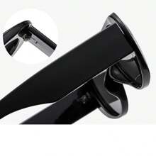 1 Pair Oversized Retro Fashion Glasses, Simple & Fashionable, Versatile Unisex Design