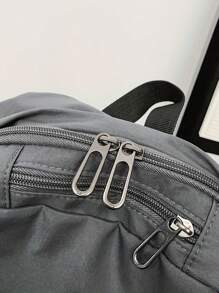 Fashionable Men's Backpack, Red Spider Web Print, Large Capacity Nylon Commuter Bag, Practical And Useful, Halloween Backpack Bag For School College - Multicolor - View 9