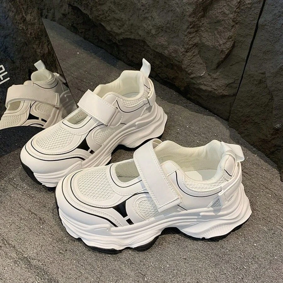 Women Wedge Sneakers - 灰色 - 查看 1