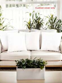 2/4/6 buc. Inserții de pernă pătrată, albă, moale, stil clasic, ușoare, lavabile la mașină, set de huse de pernă de lux, solid, neted, contemporan, ascuns, cu fermoar, fețe de pernă de calitate superioară pentru canapea, sufragerie, dormitor, perne decorative, 4 dimensiuni, (fără miez de pernă)