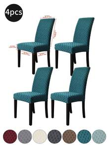 1pc/2pcs/4pcs/6pcs/30pcs Brown Jacquard Diamond Chair Cover, Dustproof And Stain-Proof, Classic And Simple Chair Cover, Suitable For Chairs In Living Room, Bedroom, Kitchen, Etc. - Multicolor - View 32