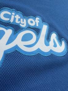 Men's 17 Blue Baseball Jersey Casual Short Sleeved Embroidered And Stitching V-Neck Button T-Shirt Party Sports Top - Màu xanh lam - Xem 4