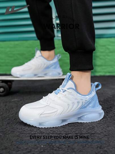 WARRIOR Warrior Comfortable Street Style Thick Soled Men's ShoesSpring And SummerComfortable Running Shoes Modest Style Casual Yet Sleek Sneakers Applicable Throughout The Year Wear-Resisting All-Day Wear Training Sneakers Little White Shoes