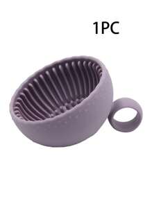 化妆刷清洁剂 - 优质硅胶刷子和防滑碗 - 轻松深度清洁所有面部刷子 - 多功能，美容刷毛清洁碗，硅胶化妆刷擦洗垫，清洁盒，便携式清洁器 - 彩色 - 查看 19