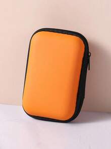 6/1pc耳机包 数据线收纳盒 收纳袋 方形收纳盒 便携耳机收纳包 迷你零钱收纳包 多功能收纳包 化妆包 数据线 香水收纳包 - 彩色 - 查看 18