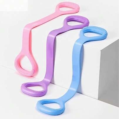 1pc 8-Shape Resistance Band, High Elasticity Shoulder Opening Back Stretching Limbs Yoga Assist Multi-Functional 8-Shaped Training Resistance Rope, Elasticity Band, Yoga Assistance Home Fitness Equipment For Men And Women