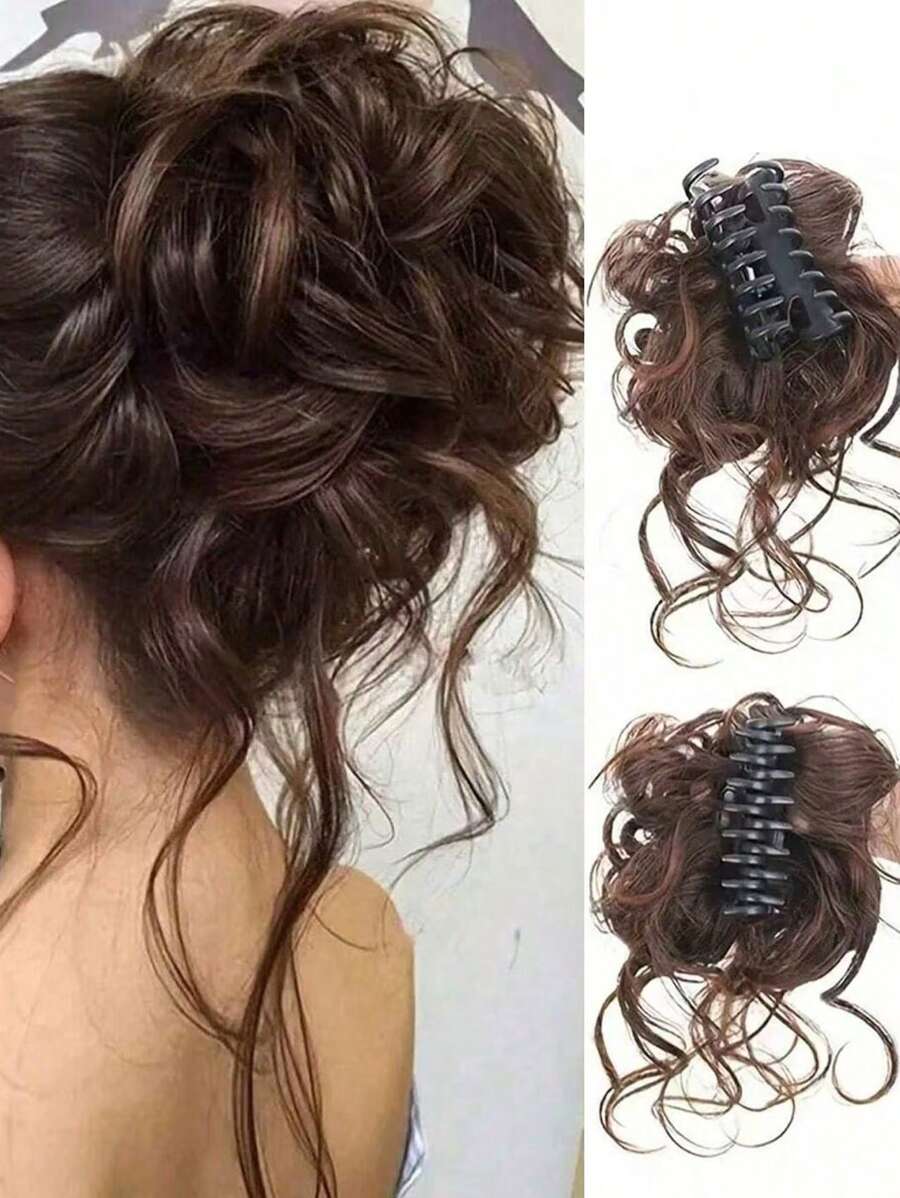 Eleganter lockiger Dutt für Frauen, modischer Volumen-Haarpuff, verlängerter Dutt, schlabbriger Stil Clip Stil Blütenknospe Kopf, natürlich flauschiger Haarbeutel für Frauen mit langem Bart, Perücken-Set, Pferdeschwanz-Perücken-Ring Haarclip - einfach in den Dutt zu clippen, sofort volleres Aussehen Haarzubehör, für Frauen, Herbst, Reisen, Haarstyling-Tools, Accessoires für Frauen, Haarsachen, Herbst, Haare, Haarschmuck, Haarschmuck für Frauen, Reisen, Haaraccessoire, Haarschmuck für Frauen, Haarstyling-Tools, Sachen, Schönheitszubehör