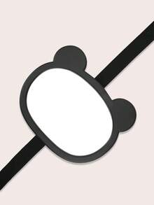 1pc Cute Bear Baby Car Seat Rear View Mirror, Seat Observation Mirror, Baby In-Car Rearview Mirror - Black - View 7