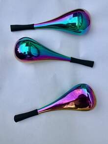 Łyżka do masażu z lodu ze stali nierdzewnej, kule lodowe do masażu zimnem i ciepłem, kula lodowa, młotek do masażu oczu i twarzy, chłodzący patyk do terapii lodem ze stali nierdzewnej (kula lodowa Beauty) - Wielokolorowe - Zobacz 8