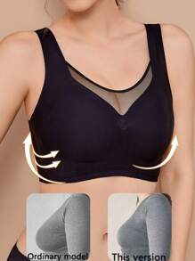 Sujetador minimizador invisible y sin costuras cómodo de una sola pieza para mujeres, con elevación y soporte, de estilo delgado, adecuado para busto grande y pequeño