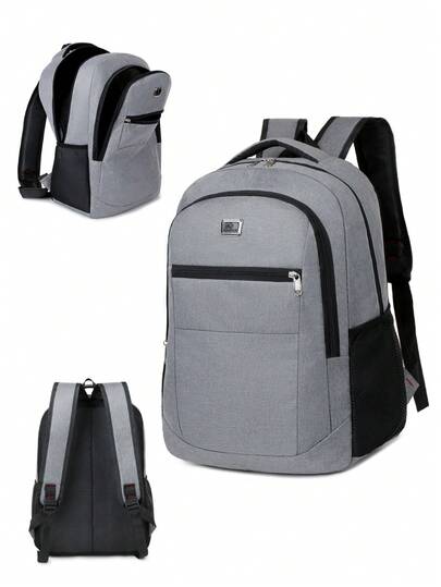  旅行笔记本电脑背包，商务防盗超薄坚固笔记本电脑背包，大学学校电脑包礼物，适合男女，适合 15.6 英寸笔记本电脑