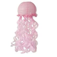 Hanging Jellyfish Paper Lanterns Under The Sea Decorations For Birthday Baby Shower Ocean Themed Party Supplies - 粉色 - 查看 6