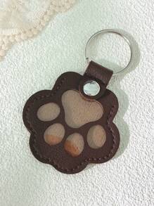 1pc Commemorative Leather Pet Hair Keepsake Bag - Multipurpose Portable Keychain, Suitable For Cats And Dogs, Pet Memorial Hair Storage Box